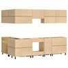 vidaXL Schrank mit Schubladen 10 pcs Honig Massives Kiefernholz