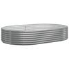 vidaXL Hochbeet Verzinkter Stahl 214x140x36 cm Grau