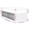 vidaXL Boxspringbett mit Matratze Dunkelbraun 100x200 cm Stoff