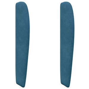 vidaXL Kopfteil Ohr Blau 80 x 23 x 6 cm Samt