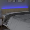 vidaXL LED Kopfteil Creme 200x5x78/88 cm Stoff