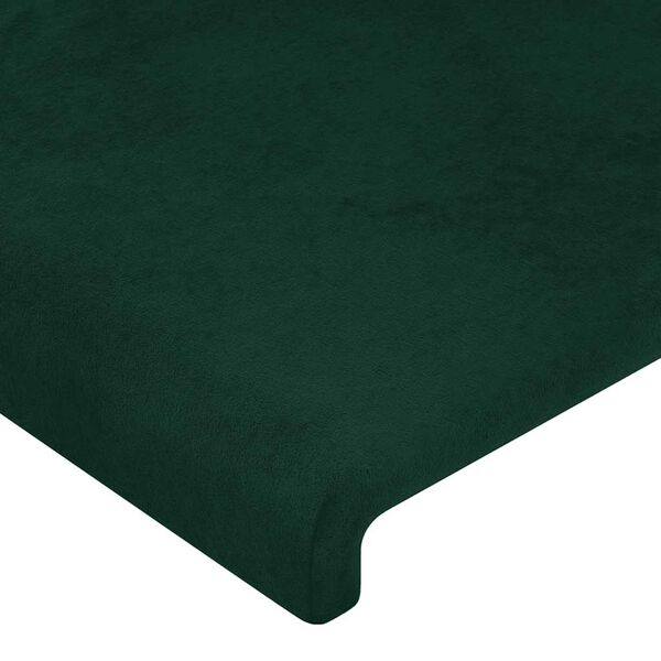 vidaXL Kopfteil Dunkelgr&uuml;n 100x5x118/128 cm Samt