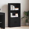 vidaXL B&uuml;cherregal Schwarz Eichen-Optik 60x24x120 cm Holzwerkstoff