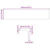 vidaXL Treppenstufen 16 Stk. Hellbraun 120x30x2 cm Massivholz Eiche