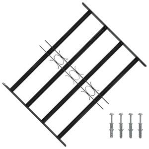 vidaXL Fenstersicherheitsgitter 75,5 x 60 cm Galvanisiertes Stahl
