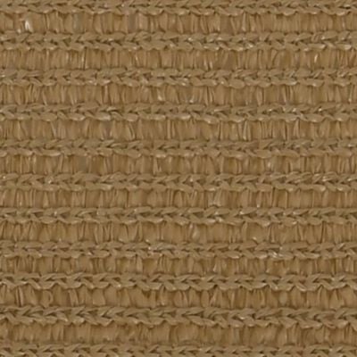 vidaXL Sonnensegel 160 g/m² Taupe 2,5x2,5 m HDPE