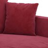 vidaXL 3-Sitzer-Sofa Weinrot 210 cm Samt