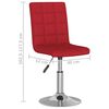 vidaXL Barhocker Weinrot Stoff