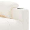 vidaXL Massagesessel mit Aufstehhilfe Creme Kunstleder