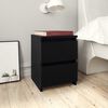 vidaXL Nachttisch Schwarz 30&times;30&times;40 cm Holzwerkstoff