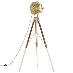 vidaXL Stehleuchte Dreibein Massivholz Mango 193 cm