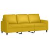 vidaXL 4-tlg. Sofagarnitur Gelb Samt