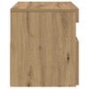 vidaXL TV-Schrank mit LED-Leuchten Artisan-Eiche 75x35x40 cm
