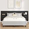 vidaXL Kopfteil mit Schrank 3 pcs Schwarz Eichen-Optik Holzwerkstoff