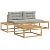vidaXL Outdoor-Sofagarnitur Polyester Wei&szlig;
