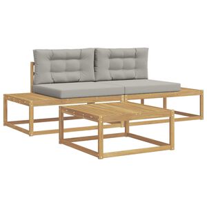 vidaXL Outdoor-Sofagarnitur Polyester Wei&szlig;