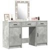 vidaXL Schminktisch mit Schubladen Grau 50 x 41 x 135 cm Holzwerkstoff