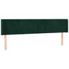 vidaXL Kopfteil mit Ohren Dunkelgr&uuml;n 183x16x78/88 cm Samt