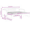 vidaXL Tagesbett Ausziehbar mit Matratzen Schwarz 90x200 cm Samt