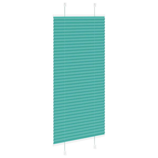 vidaXL Plissee Petrolgr&uuml;n 60x150 cm Stoffbreite 59,4 cm Polyester