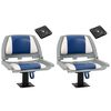 vidaXL Bootssitze mit Podest 2 Stk. 360&deg; Drehbar