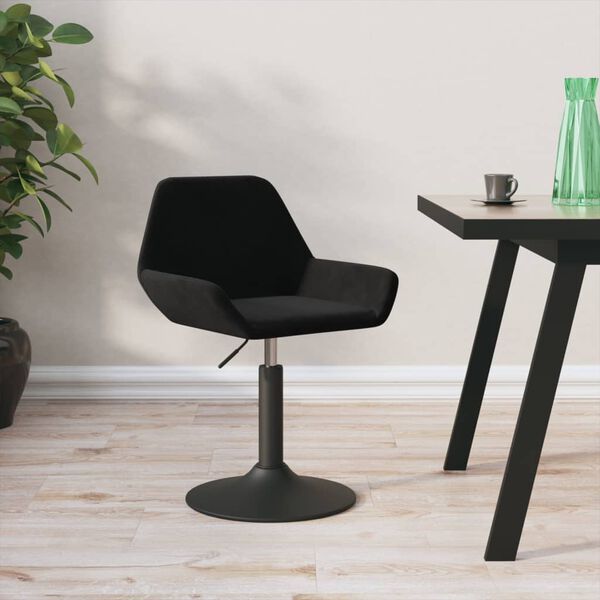 vidaXL Barhocker Schwarz Samt