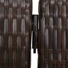 vidaXL Paravent 3-tlg. Braun Poly Rattan