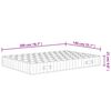 vidaXL Matratze Taschenfederkern Mittelfest 140x200 cm