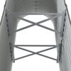 vidaXL Hochbeet Verzinkter Stahl 114x40x68 cm Grau