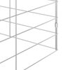 vidaXL Hasenk&auml;fig Silber 400 x 100 x 210 cm Verzinkter Stahl