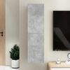 vidaXL TV-Schrank Betongrau 30,5x30x110 cm Holzwerkstoff