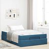 vidaXL Bettgestell mit Matratze mit Matratze 2 pcs Blau Samt