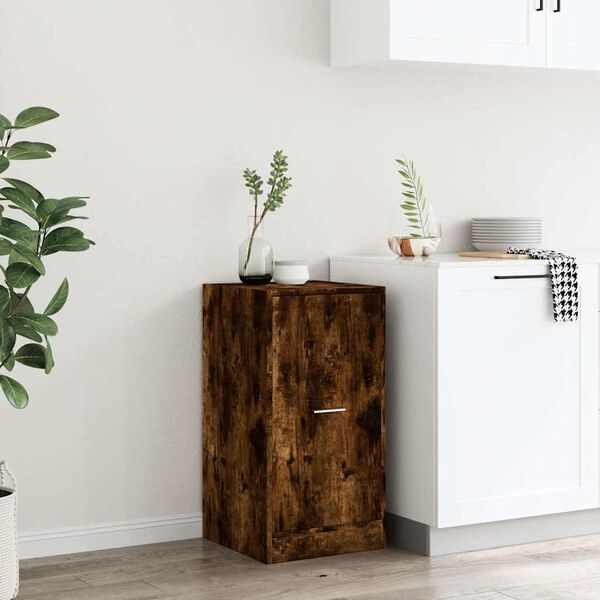 vidaXL Apothekerschrank R&auml;uchereiche 40x41x77,5 cm Holzwerkstoff