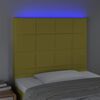 vidaXL LED Kopfteil Gr&uuml;n 90x5x118/128 cm Stoff