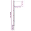vidaXL Flagge Bulgariens mit Mast 6,23 m Aluminium
