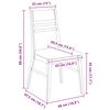 vidaXL Esszimmerst&uuml;hle 2 pcs Hellbraun 43 x 54 x 89 cm