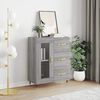 vidaXL Sideboard Grau Sonoma 69,5x34x90 cm Holzwerkstoff