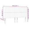 vidaXL LED Kopfteil Dunkelgrau 160x5x118/128 cm Samt