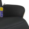 vidaXL Massagesessel mit Fu&szlig;teil Schwarz Kunstleder