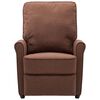 vidaXL Massagesessel Braun Stoff