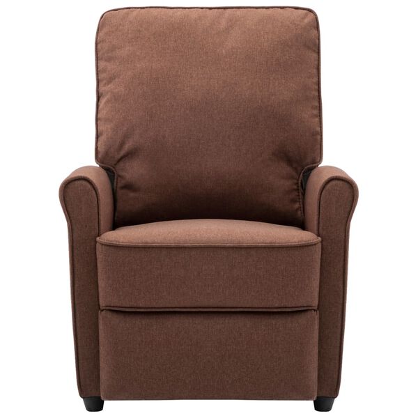 vidaXL Massagesessel Braun Stoff
