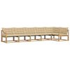 vidaXL Outdoor-Sofagarnitur 6 stk. Wei&szlig; und Beige