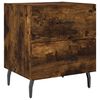 vidaXL Nachttische 2 Stk. R&auml;uchereiche 40x35x47,5 cm Holzwerkstoff