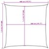 vidaXL Sonnensegel 160 g/m&sup2; Schwarz 4x4 m HDPE