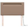 vidaXL LED Kopfteil Cappuccino 90 cm Kunstleder