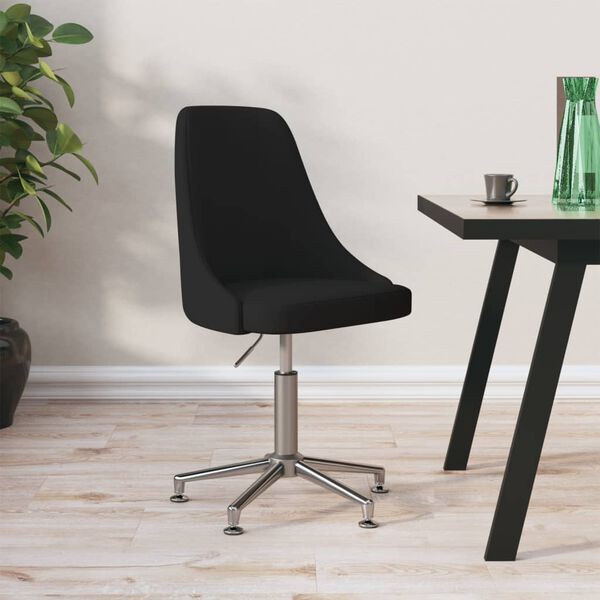 vidaXL B&uuml;rostuhl Drehbar Schwarz Stoff
