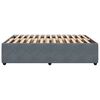 vidaXL Bettgestell ohne Matratze Dunkelgrau 140x190 cm Samt