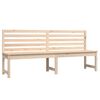 vidaXL Gartenbank 201,5 cm Massivholz Kiefer
