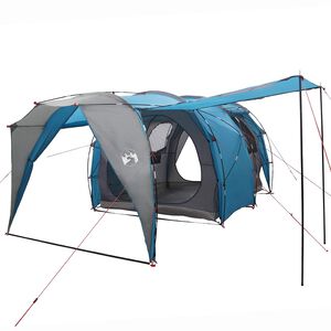 vidaXL Tunnelzelt Blau 382 x 262 x 214 cm