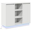 vidaXL LED-Sideboard Wei&szlig; 90 x 32 x 75 cm Holzwerkstoff